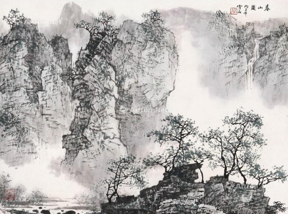 白雪石 春山图.jpg
